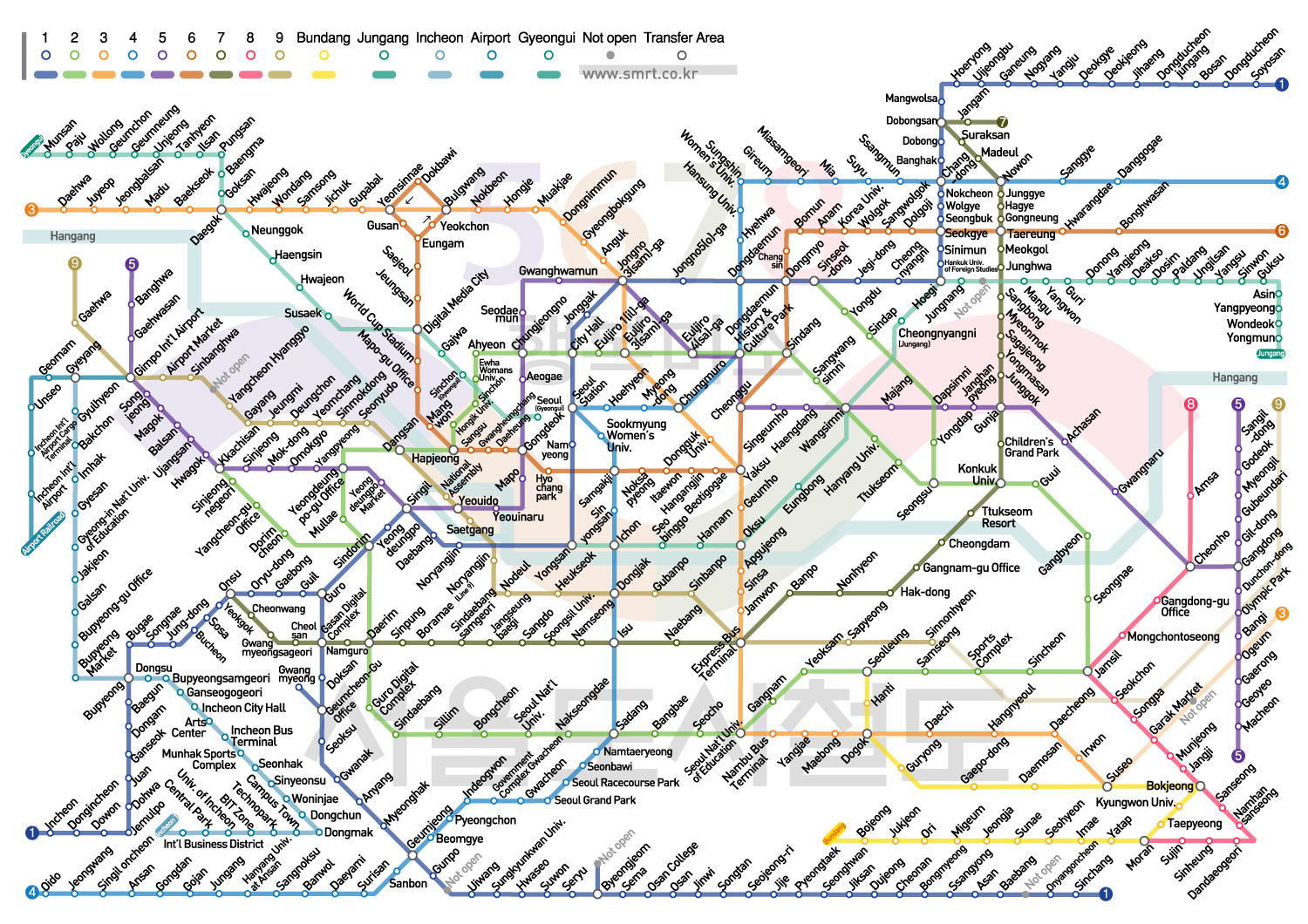 Seoul Train Map