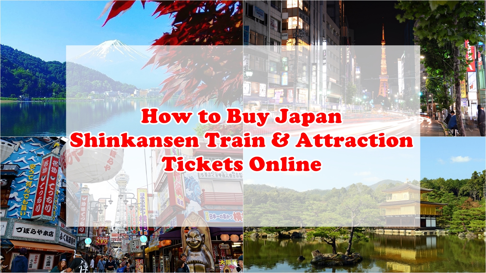 How To Buy Japan Shinkansen Bullet Train & Attraction Tickets Online ...